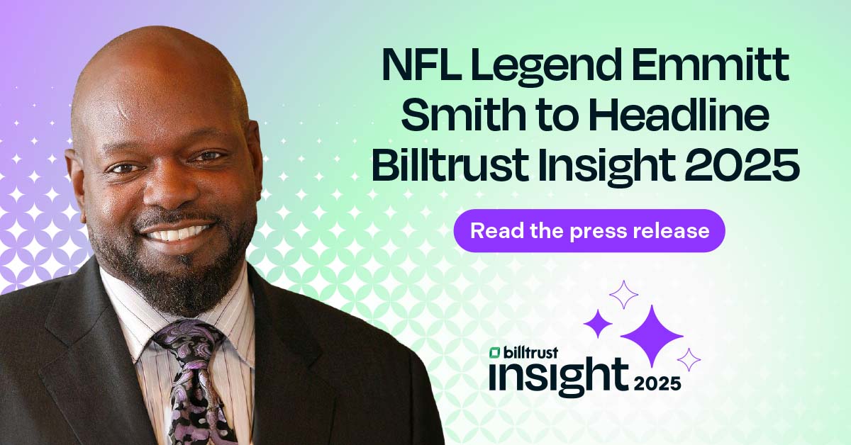 NFL Legend Emmitt Smith to Headline Billtrust Insight 2025