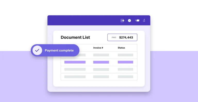 A design illustrating how to be paid more efficiently with Billtrust