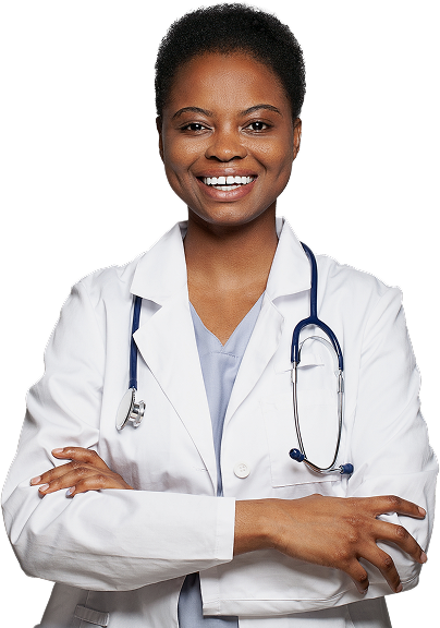 medical professional with stethoscope