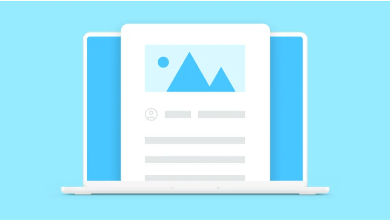 Stylized laptop graphic