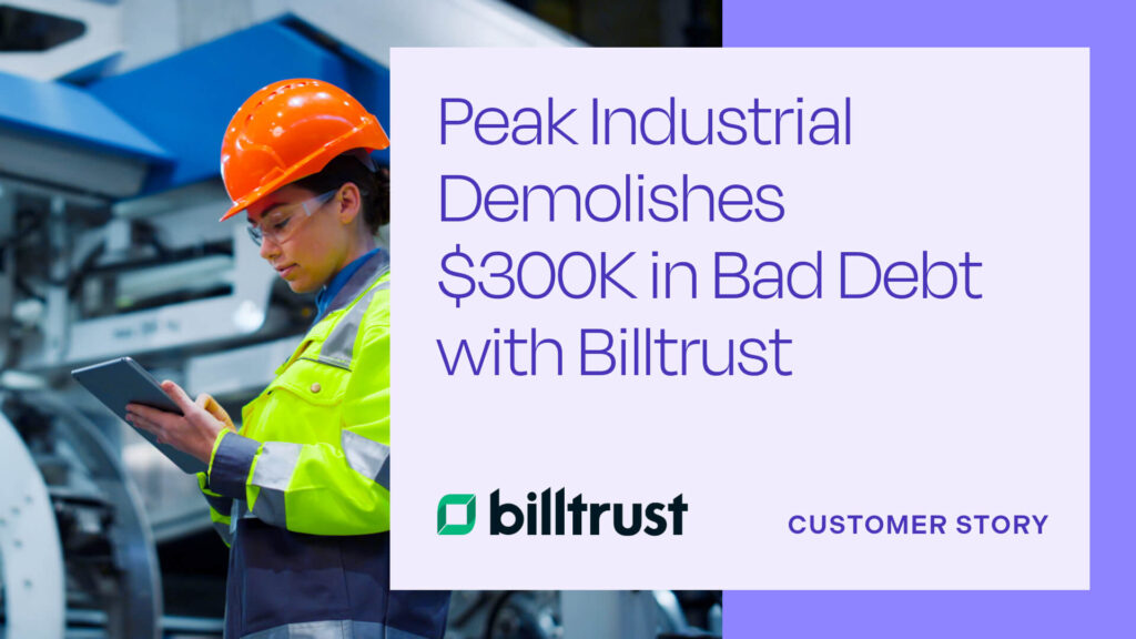 Customer story mock-up for Peak Industrial