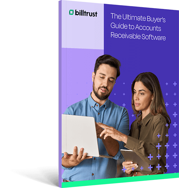 Cover of guide titled The Ultimate Buyer's Guide to Accounts Receivable Software