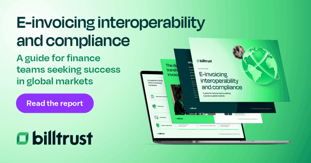 a link to read a e-invoicing interoperability and compliance report