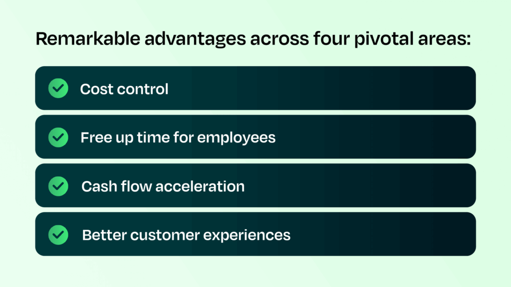 an infographic detailing the four pivotal advantages