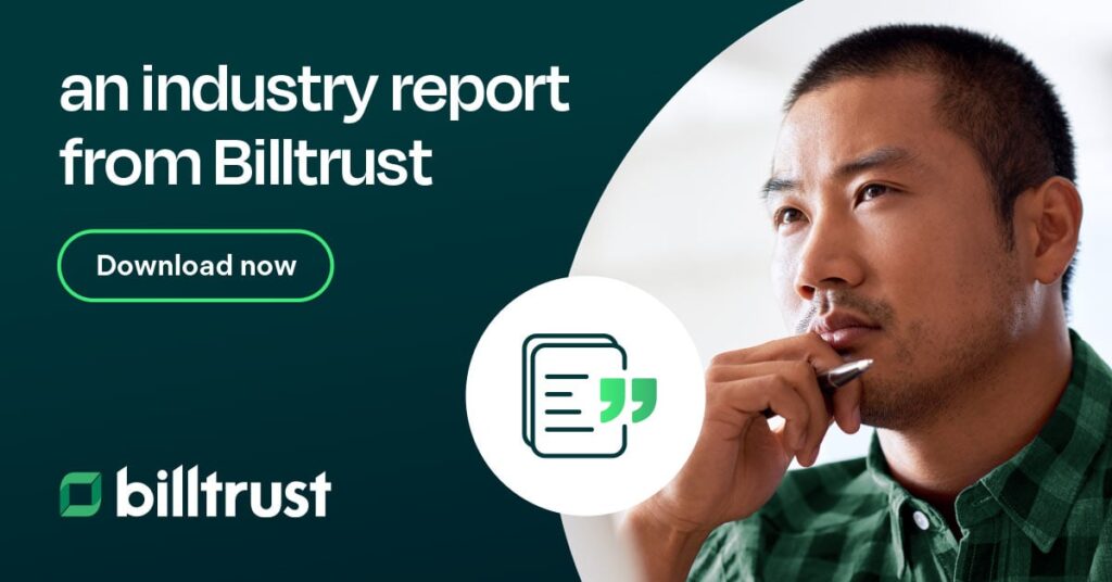 link to download an industry report from billtrust