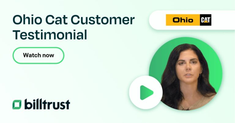 thumbnail for a video Billtrust testimonial for Ohio Cat