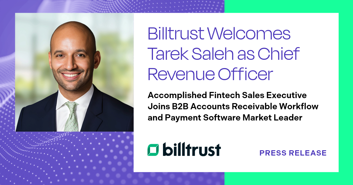 Announcement for Tarek Saleh joining as Chief Revenue Officer