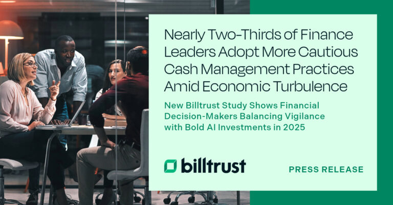 Announcement of a study indicating how financial leaders are adopting cash management practices