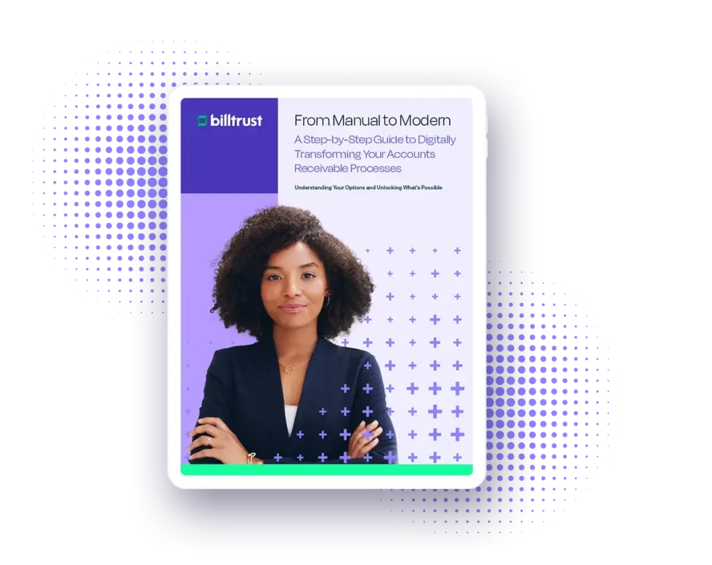 Cover mockup for Manual to Modern guide featuring a woman with her arms crossed