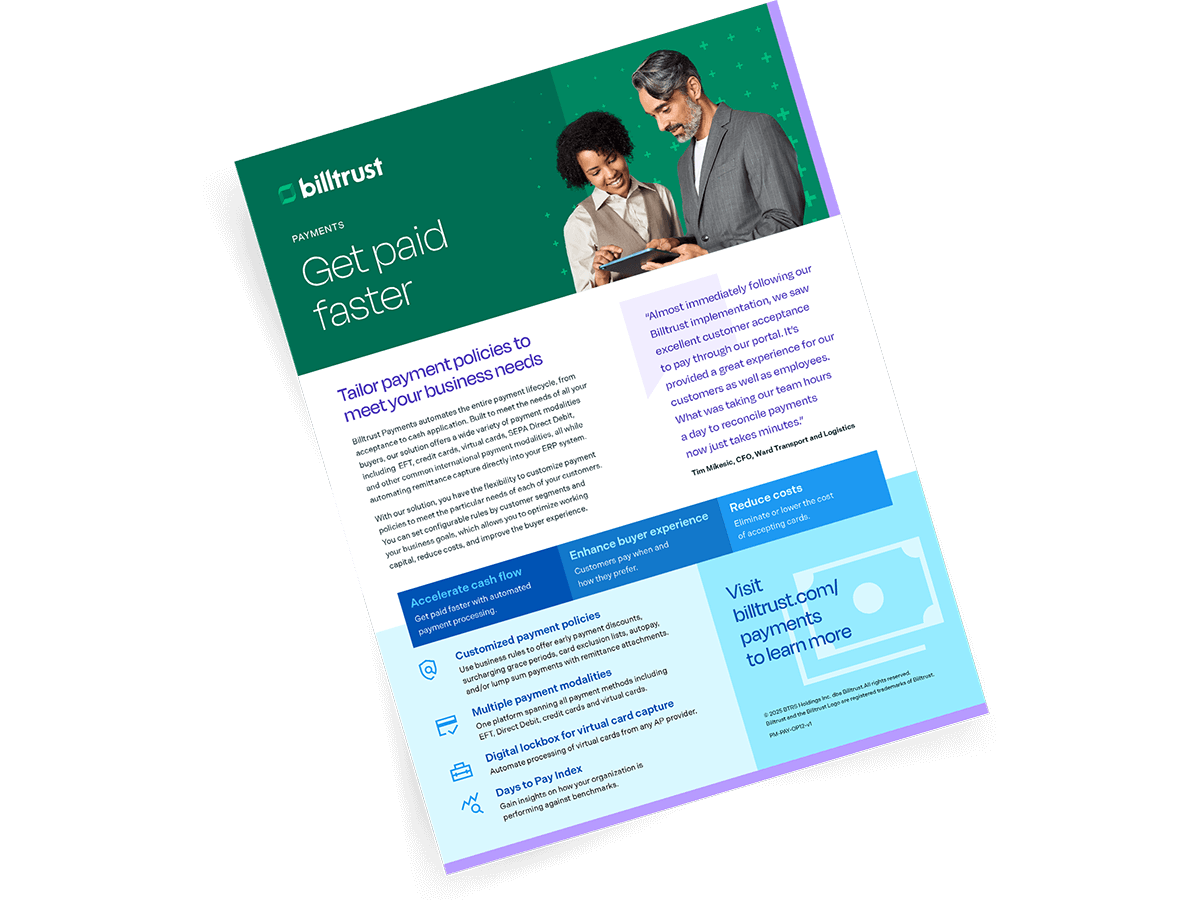 Mock-up of a guide on how to get paid faster as a business