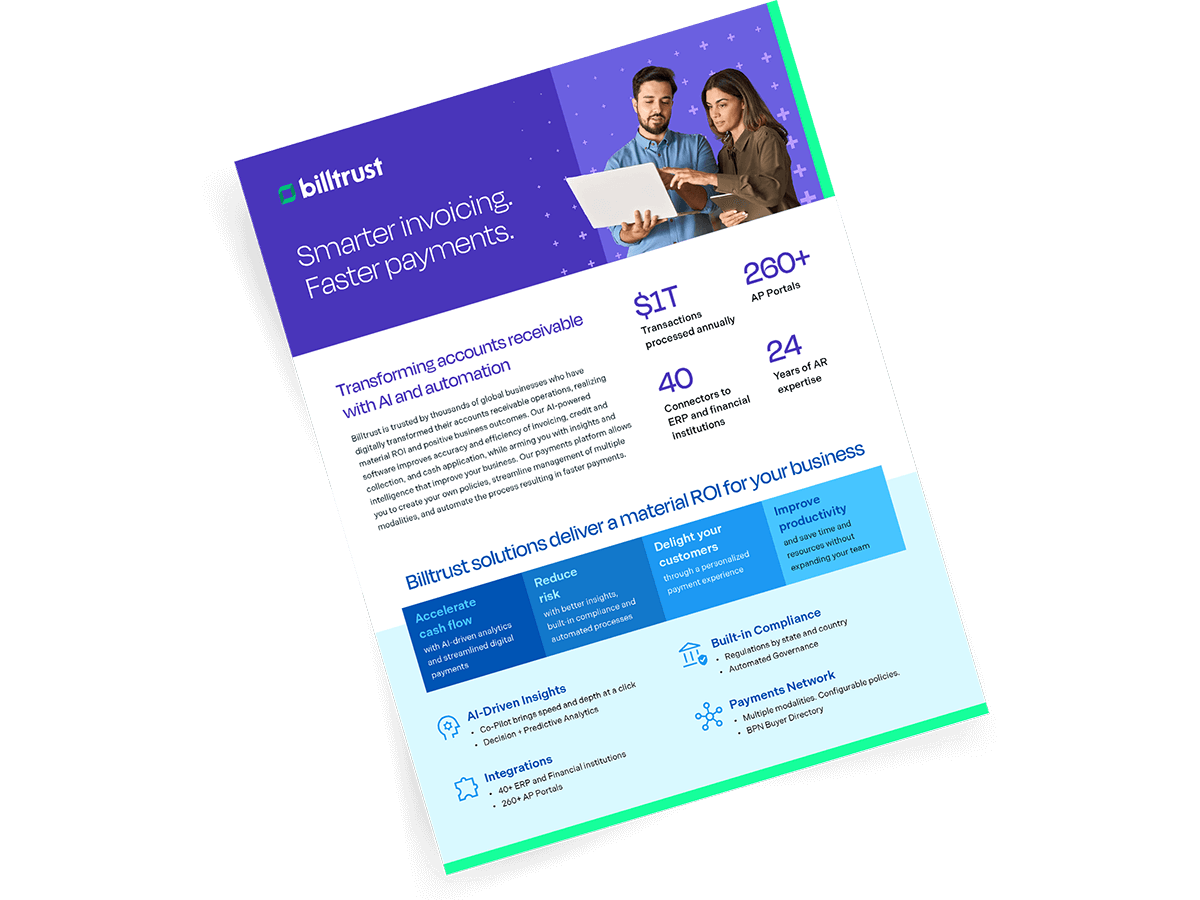 Billtrust Übersicht Lösungsleitfaden