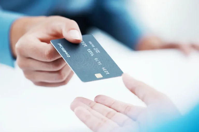 paying with a credit card