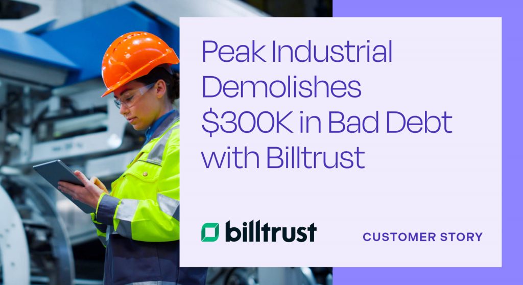 Customer story mock-up for Peak Industrial