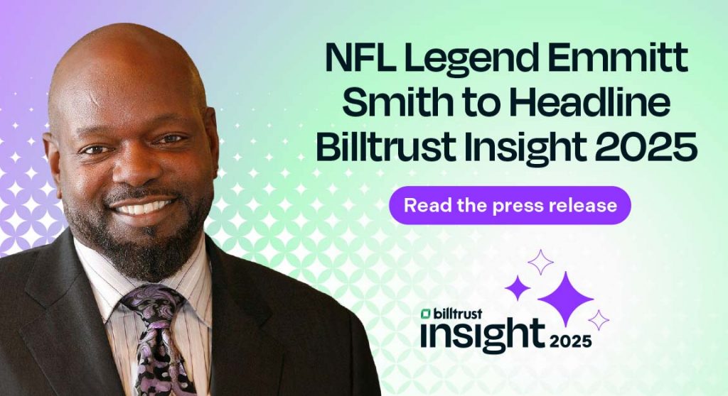 NFL Legend Emmitt Smith to Headline Billtrust Insight 2025