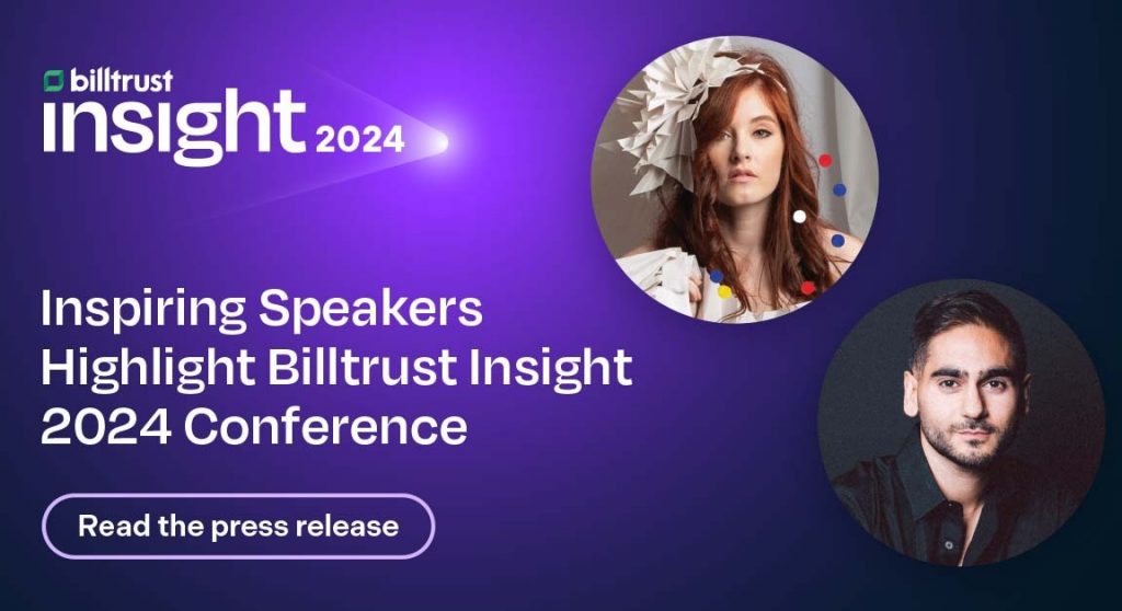 A thumbnail for a press release about speakers at Billtrust Insight 2024