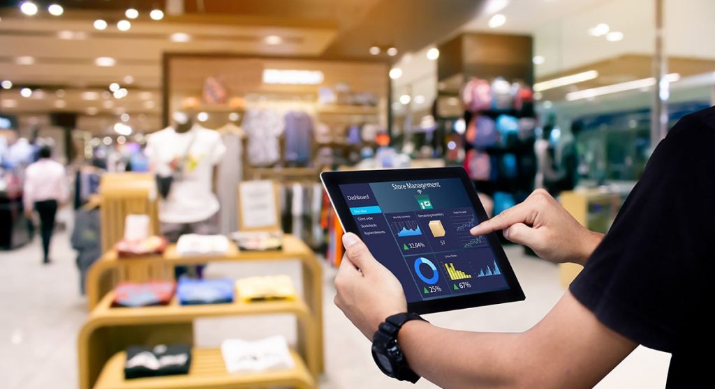 Using software in a retail environment